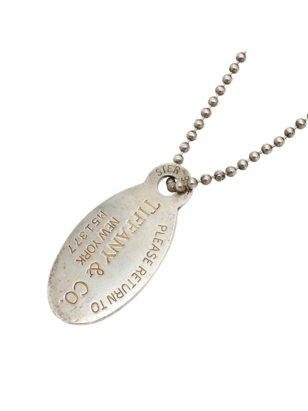 Tiffany & Co Necklace Return to Tiffany Oval 925 Sterling Silver